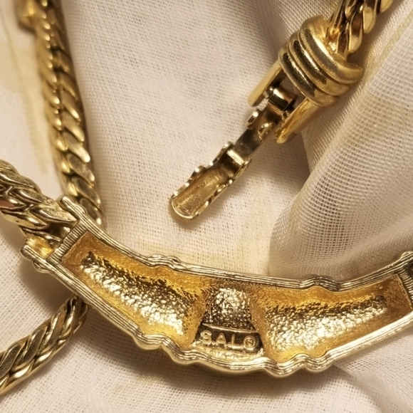 VTG SWAROVSKI Austrian Crystal Necklace SIGNED SAL - Picture 8 of 8